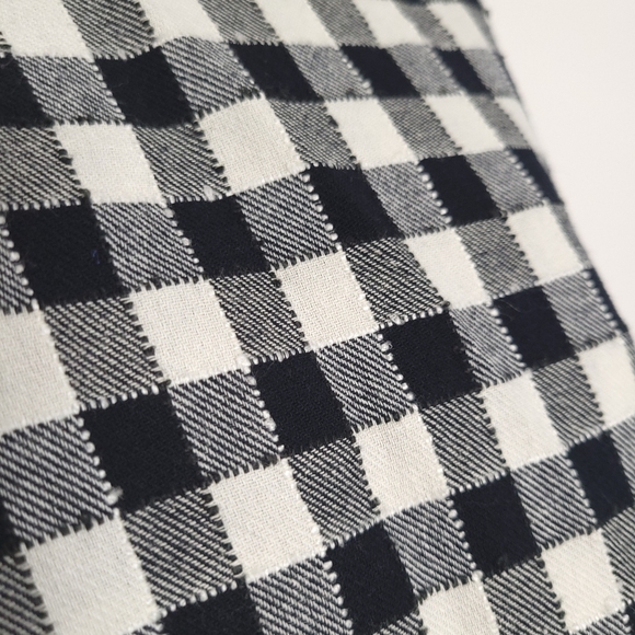 Zara black and white gingham peplum dress, size small - Picture 5 of 13